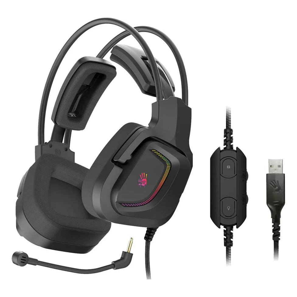 A4Tech bloody G575 Pro Dual Mode RGB Gaming Headset Grey