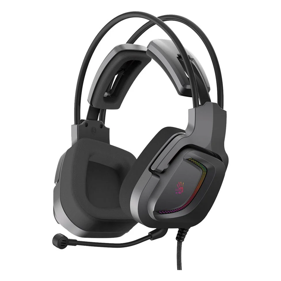 A4Tech bloody G575 Pro Dual Mode RGB Gaming Headset Grey - Image 4