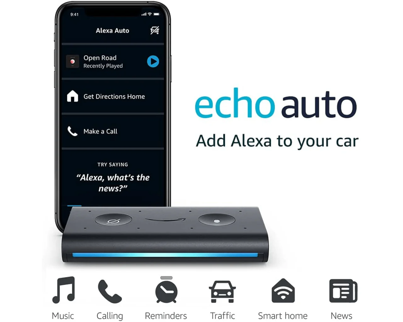 Amazon Echo Auto Hands-free Alexa in your car with your phone