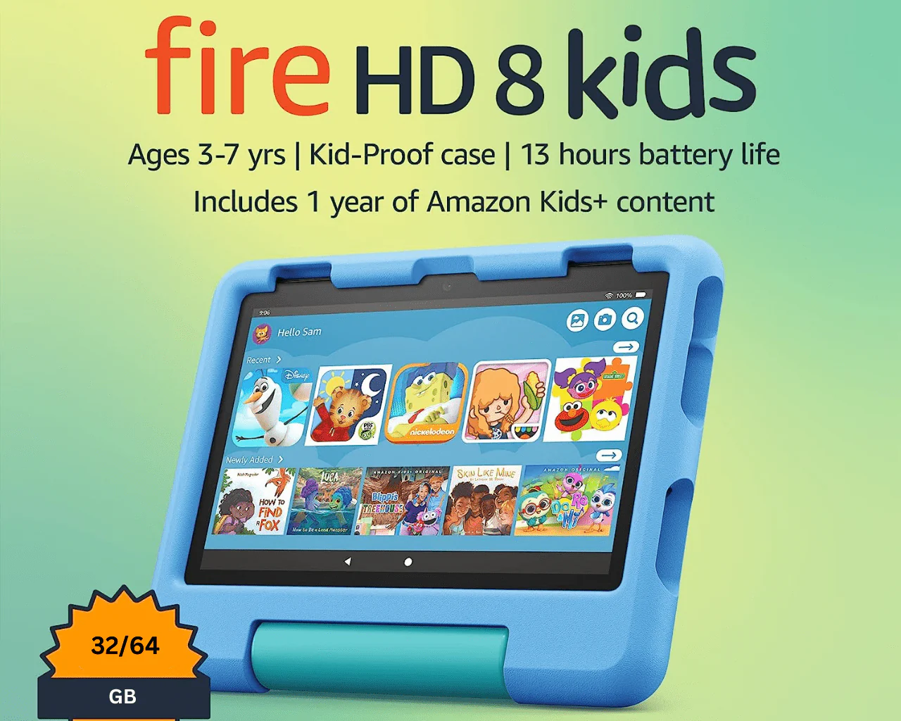 Amazon - Fire HD 8 Kids Tablet 12th Gen. 32 GB - Image 3
