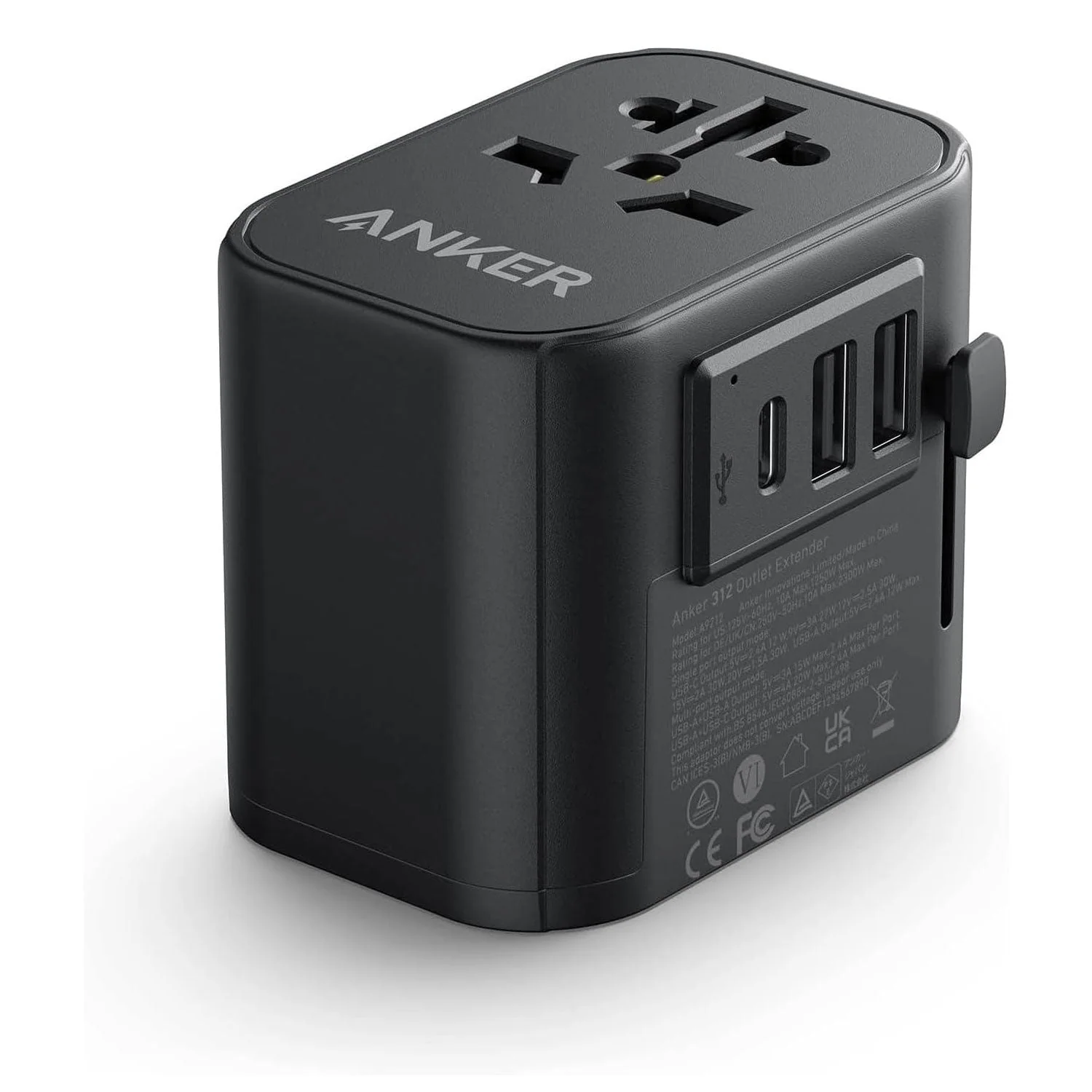 Anker 312 Travel Adapter 4 in 1 30W