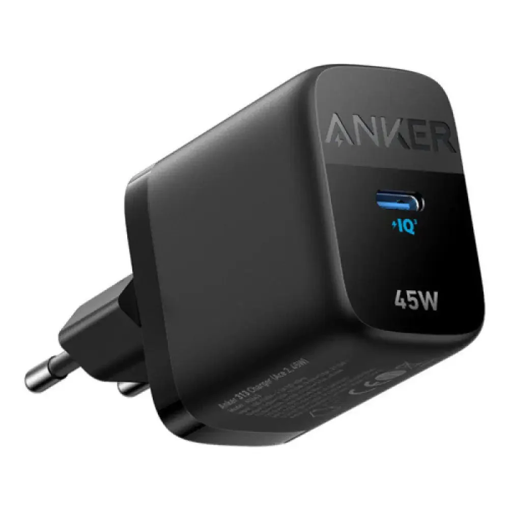 Anker 313 Ace 2 Wall Charger 45W 2 Pin Black - Image 2