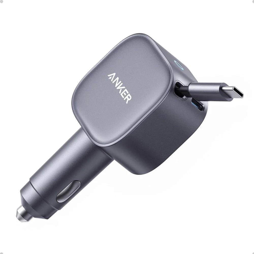 Anker Nano Car Charger with Type C Retractable Cable 75W
