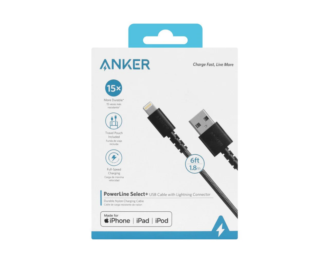 Anker PowerLine Select+ USB to Lightning Cable - Image 3