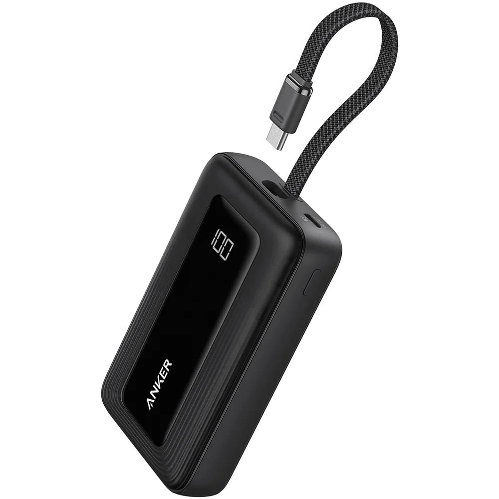 Anker Zolo 10000 mAh Power Bank with Built in Type C Cable 30W