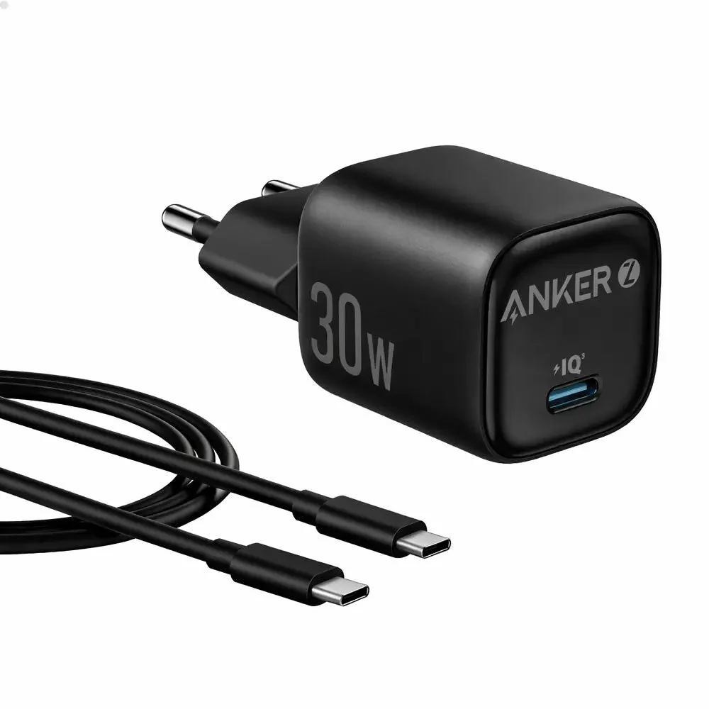Anker Zolo Wall Charger with Type C Cable 30W Black
