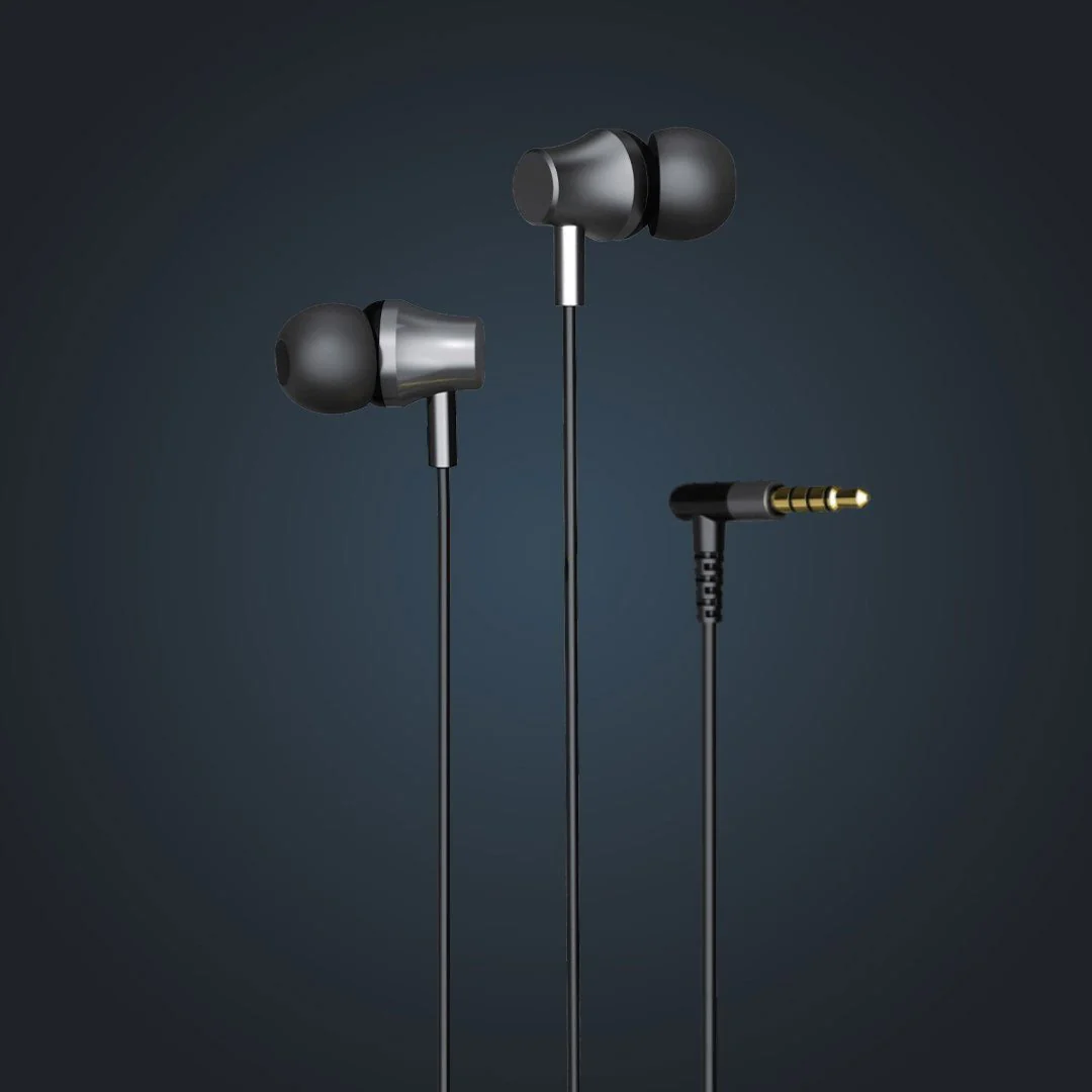 Awaaz Vibe 3.5mm Earphones Black AV001 - Image 2