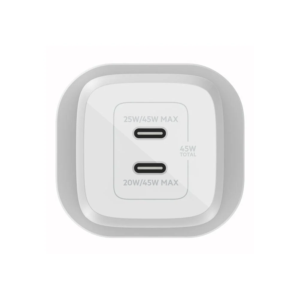 Belkin Boost Charge Pro Dual Type C Charger 45W White - Image 2