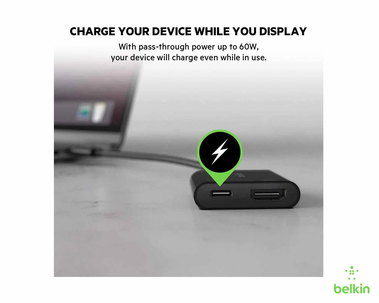 Belkin USB-C to HDMI + Charge Adapter - Image 4