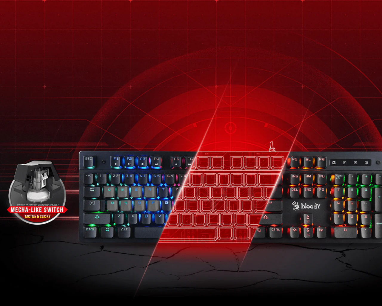 Bloody B500N Gaming Keyboard - Image 4