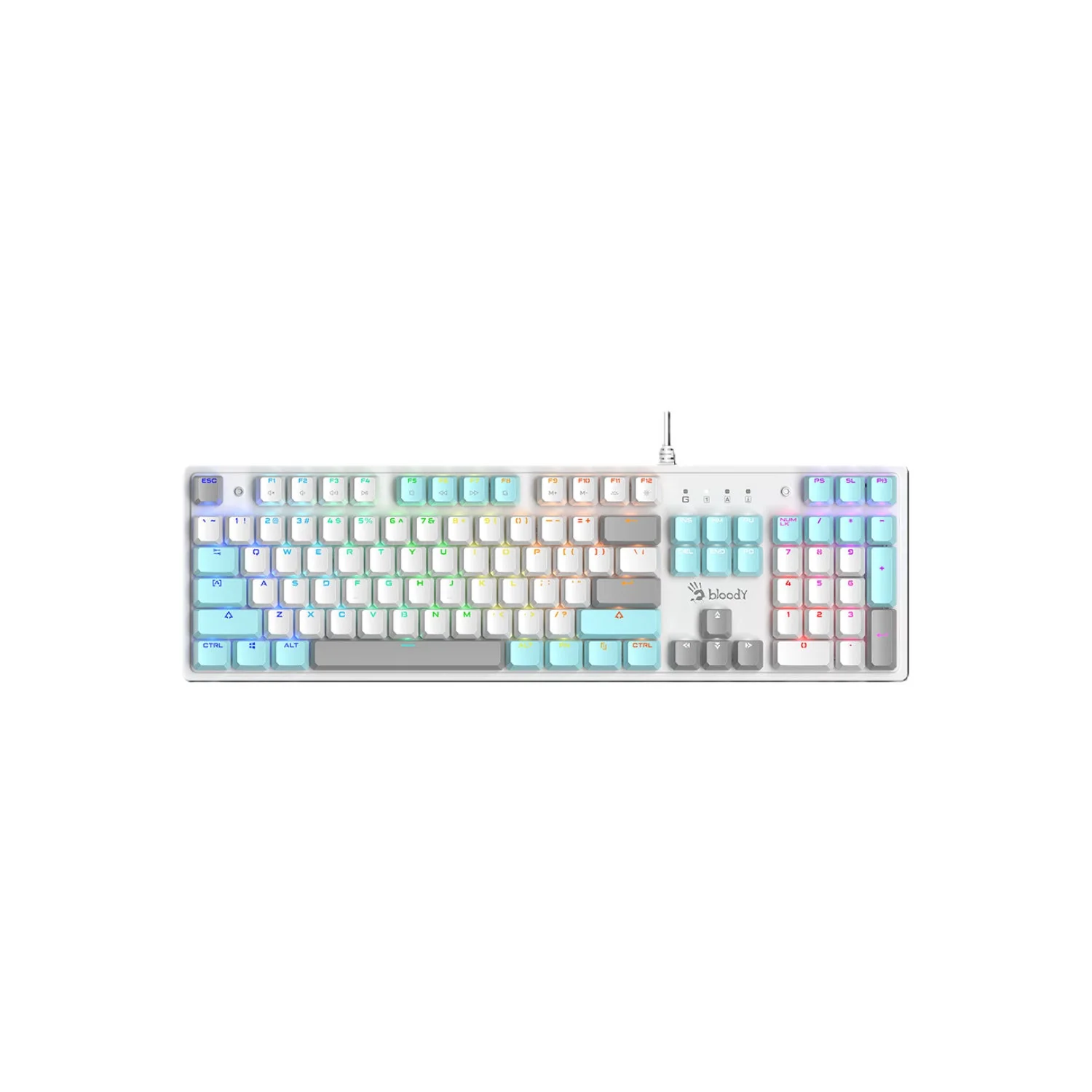 Bloody S520N Mechanical RGB Gaming Keyboard Red Plus Switch - Image 3