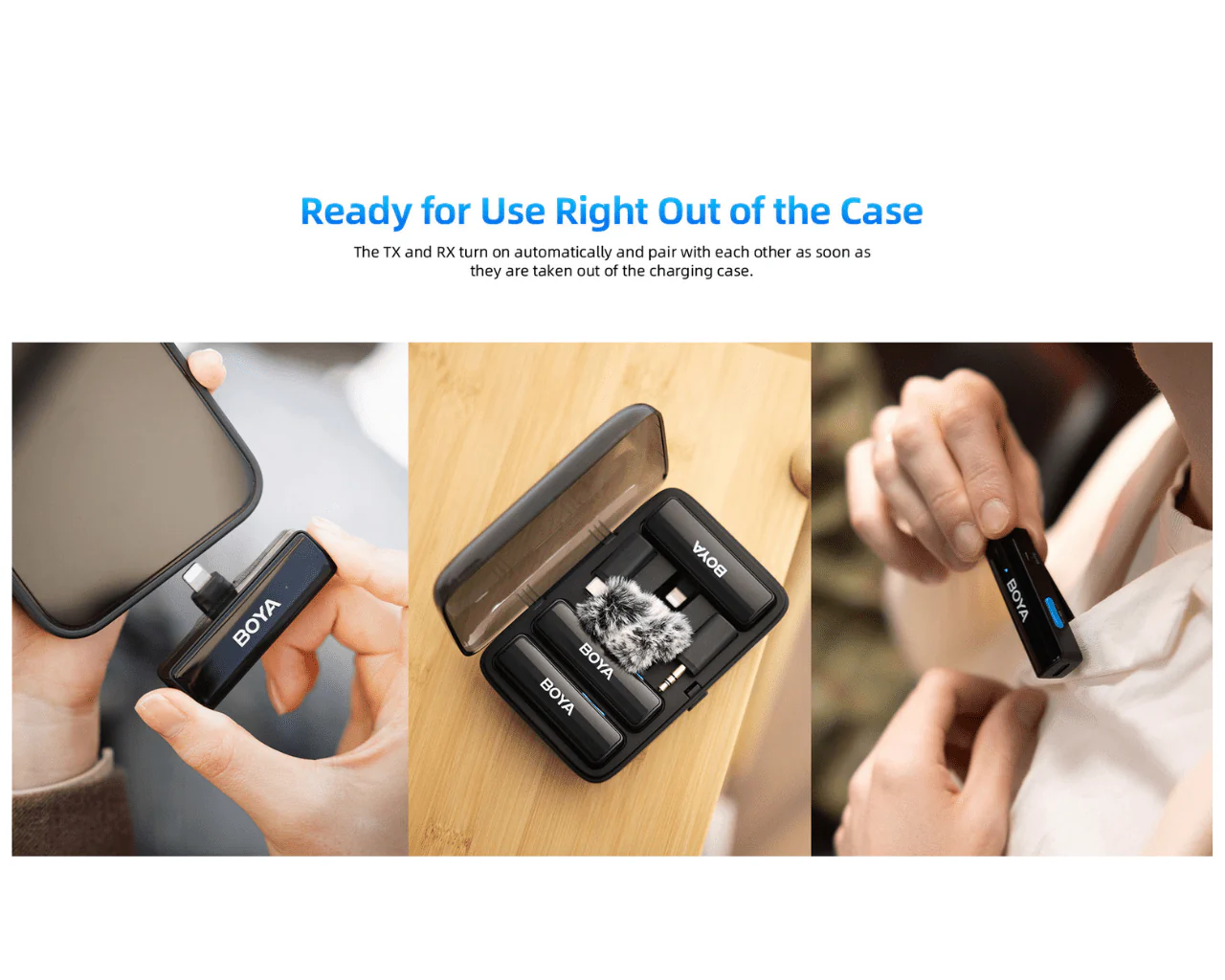 Boya Boyalink Multi Compatible Dual Channel Wireless Microphones - Image 3