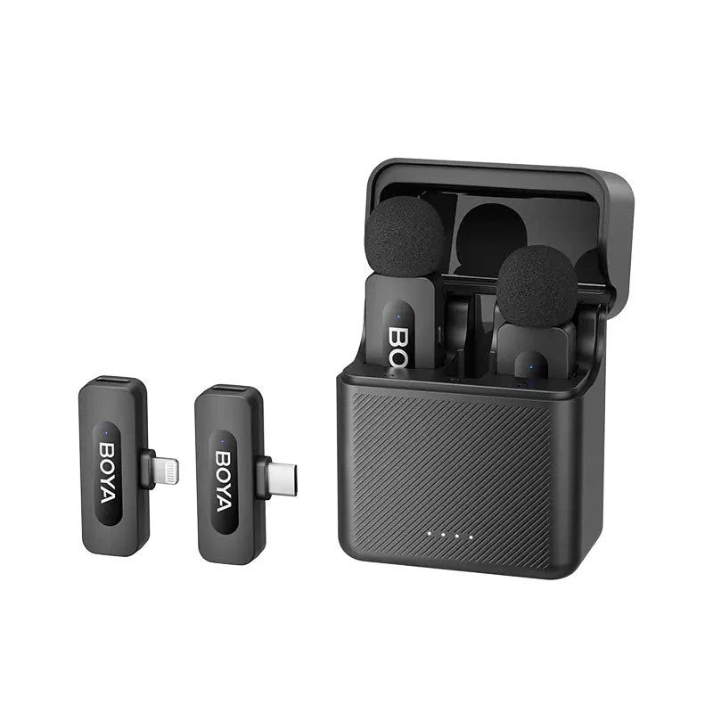 Boya BY-V3 Combo Dual Wireless Microphones Type C & Lightning