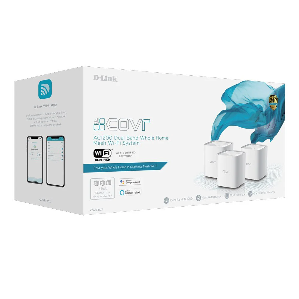 D-Link Covr Dual Band AC1200 Mesh WiFi Router 3 Pack - Image 4
