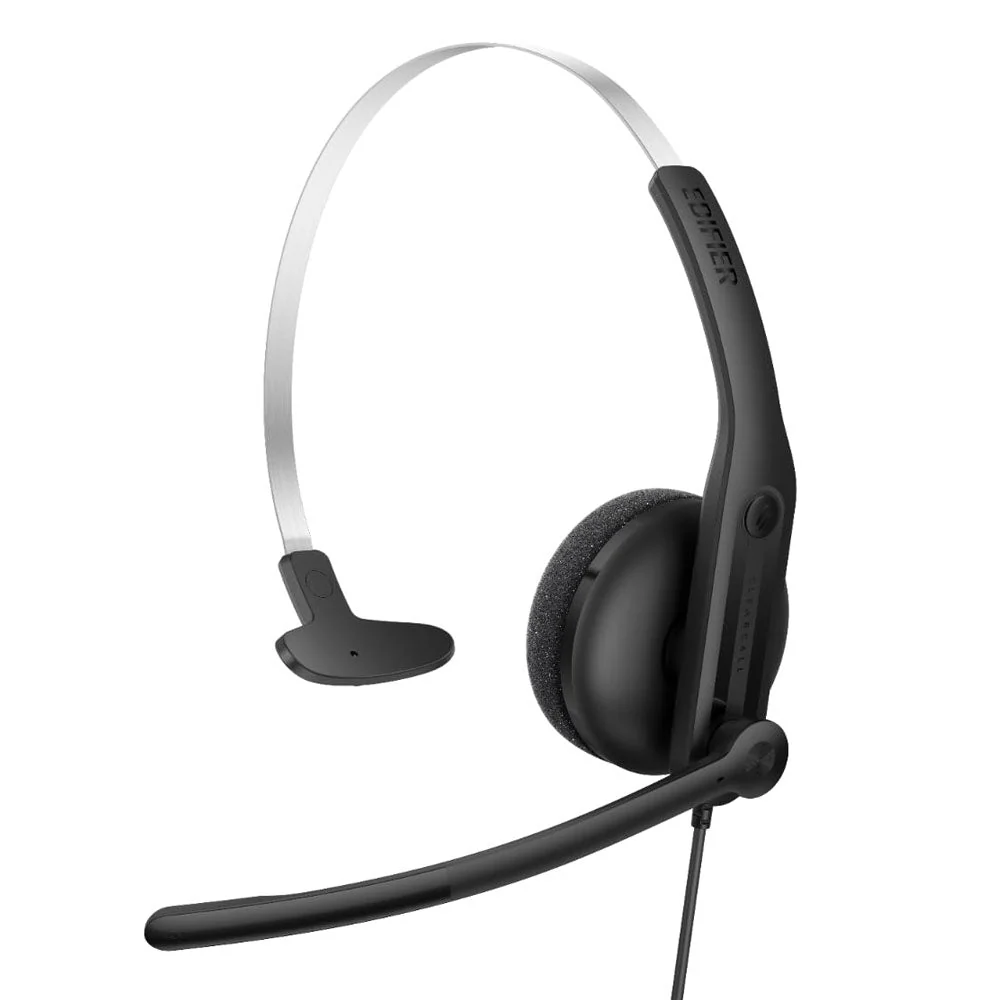 Edifier CC100 Wired Mono Headset with Microphone Black - Image 2