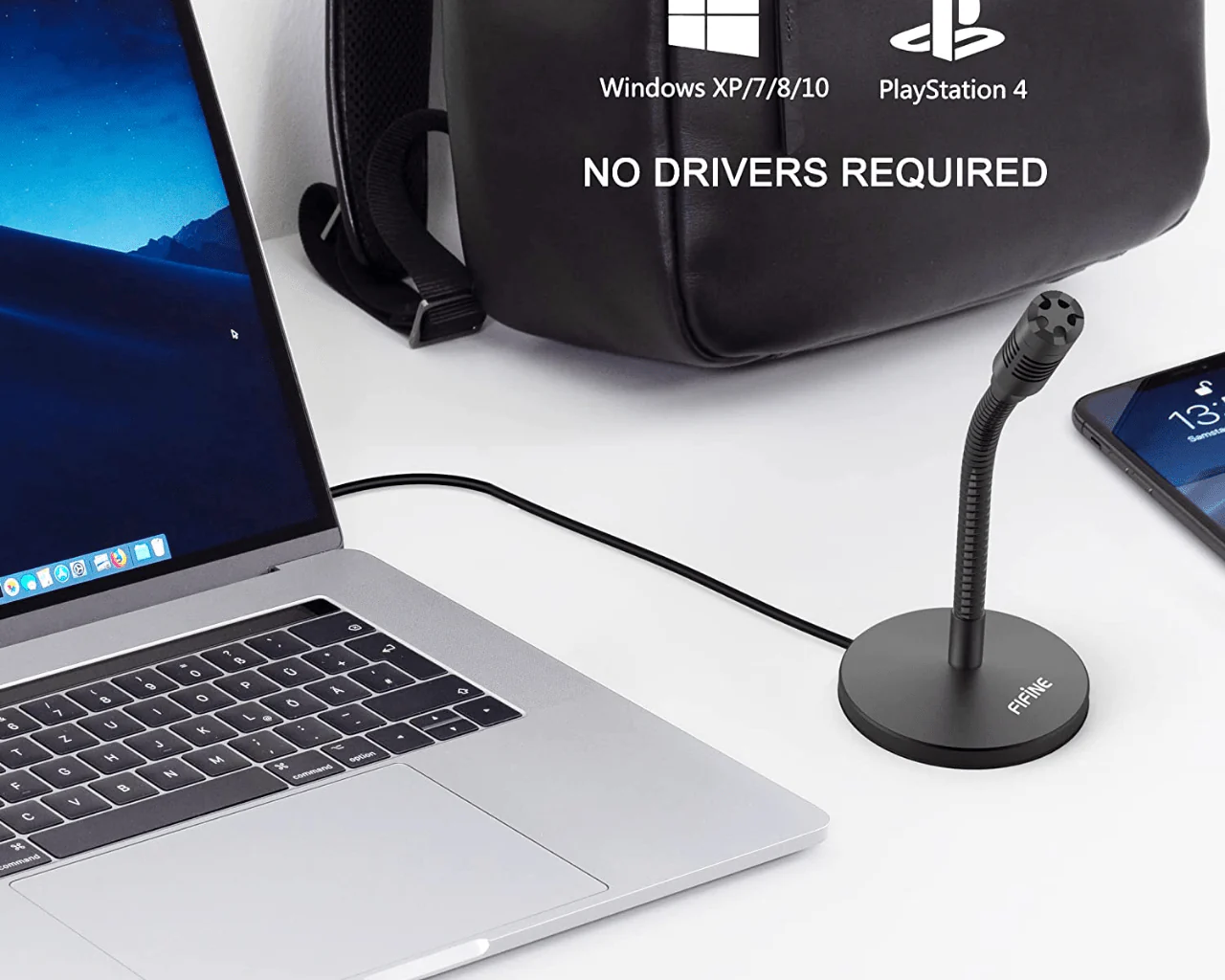 Fifine K050 USB Microphone Mini With Adjustable Gooseneck - Image 4