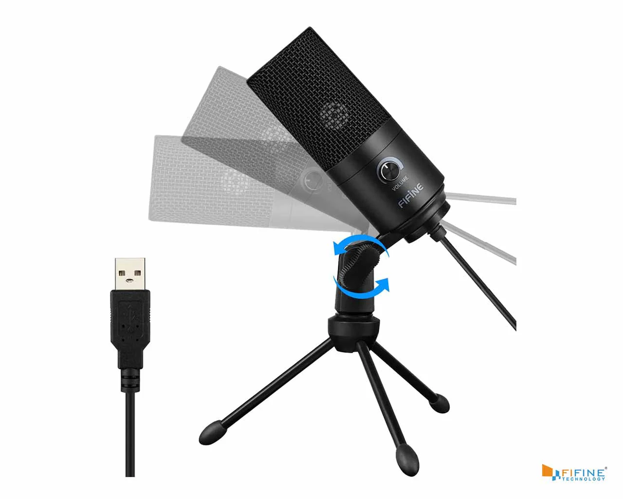 Fifine K669B USB Cardioid Condenser Microphone - Image 2