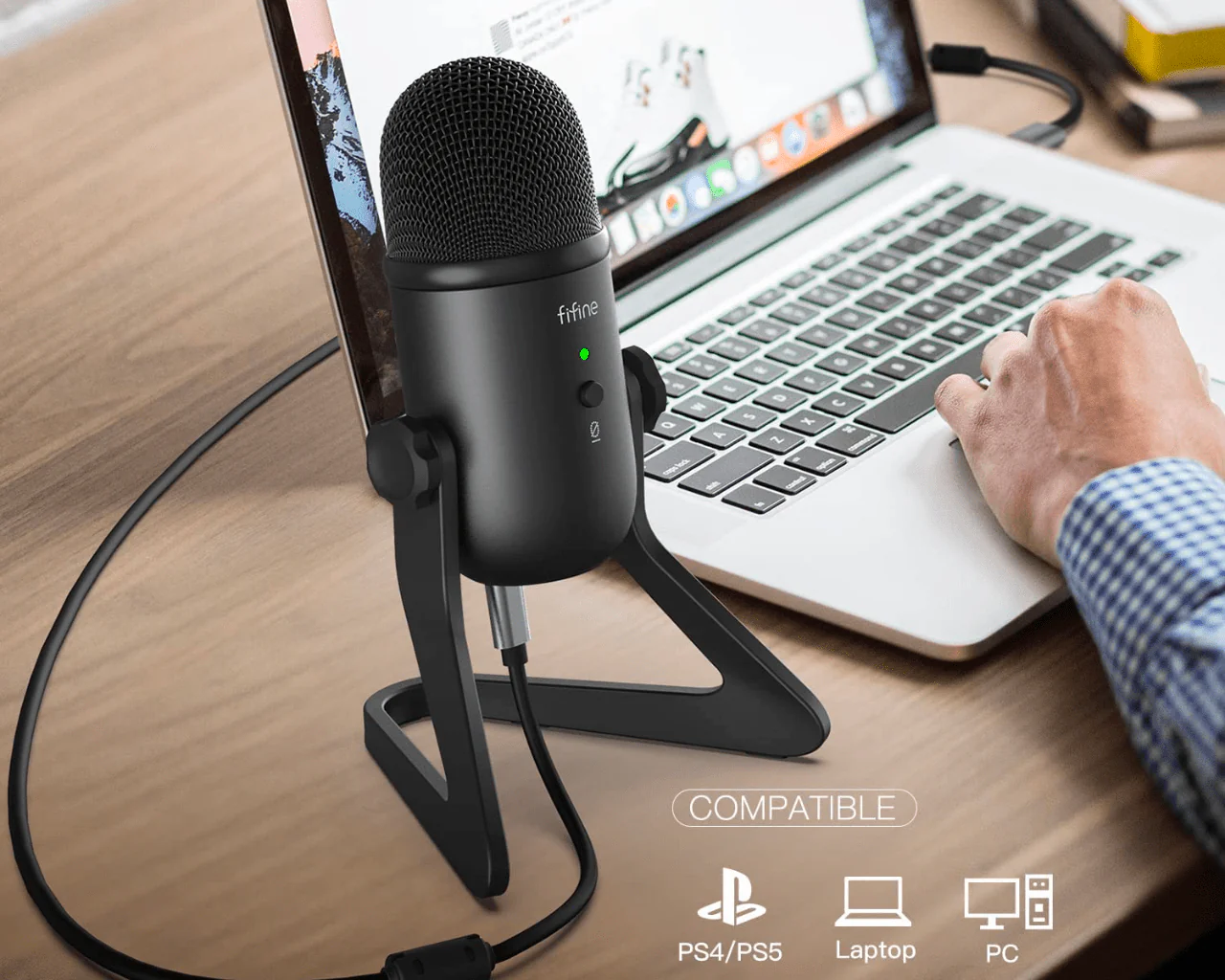 Fifine K678 USB Microphone - Image 4