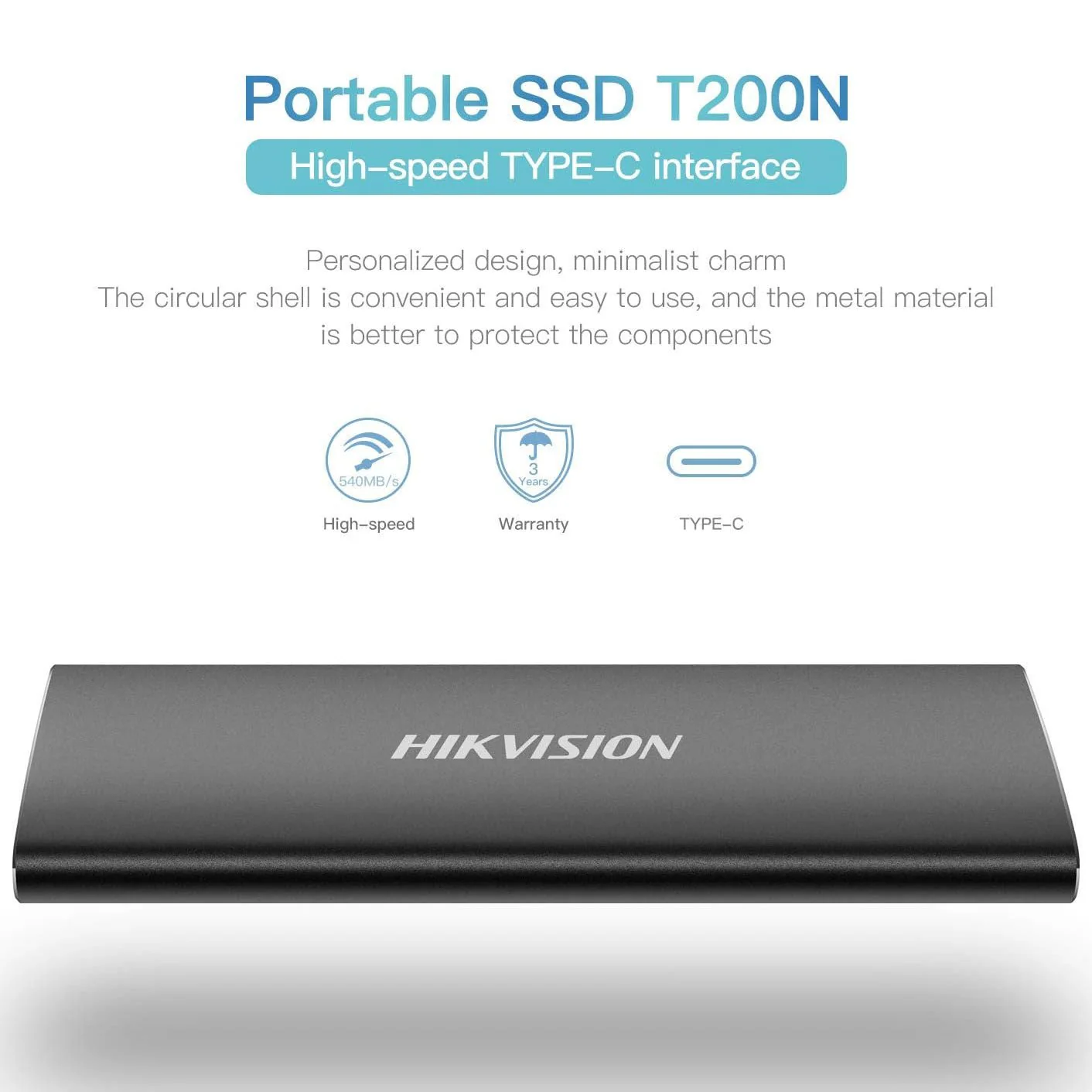 HikVision Portable SSD T200N - Image 3