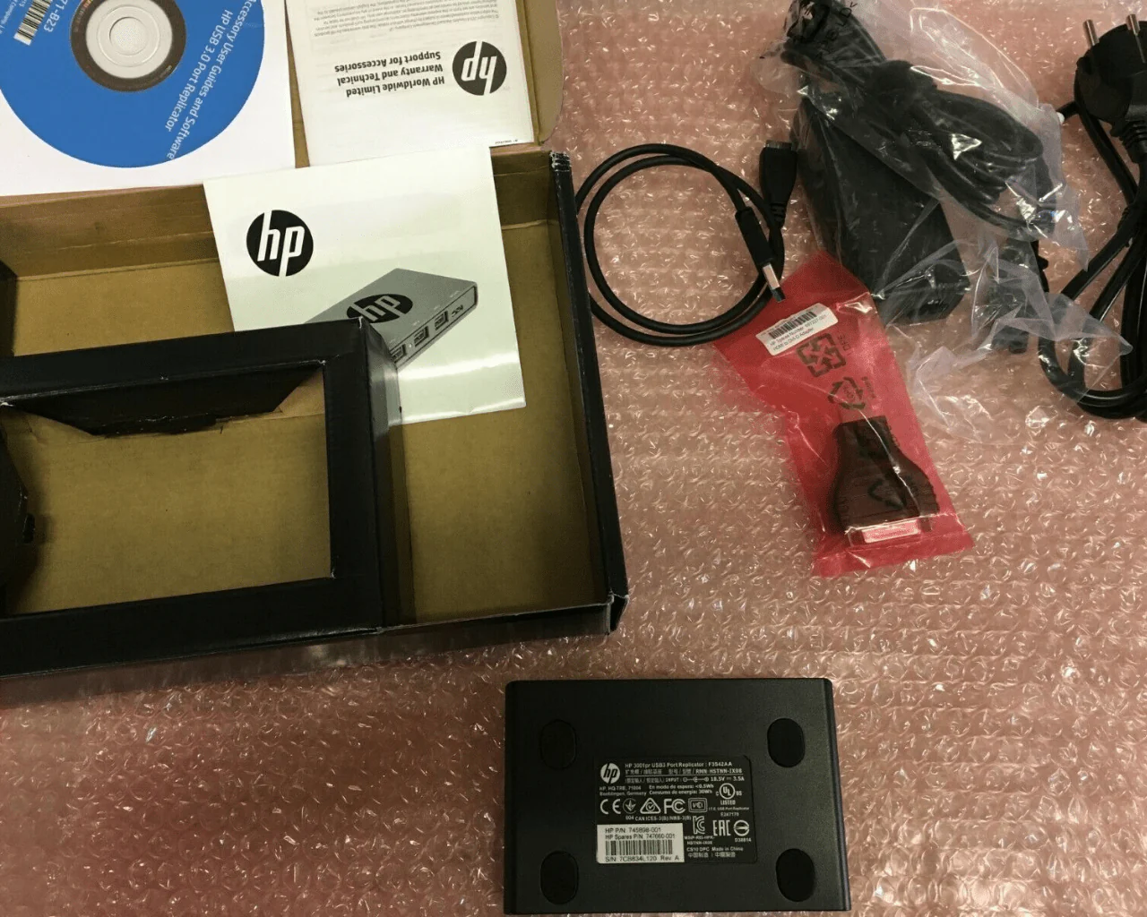 HP 3001pr USB 3.0 Port Replicator Docking station VGA, HDMI - Image 3
