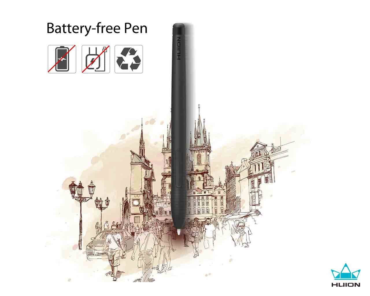 Huion Inspiroy H430P Graphic Drawing Tablet 4.8 X 3 inch - Image 3