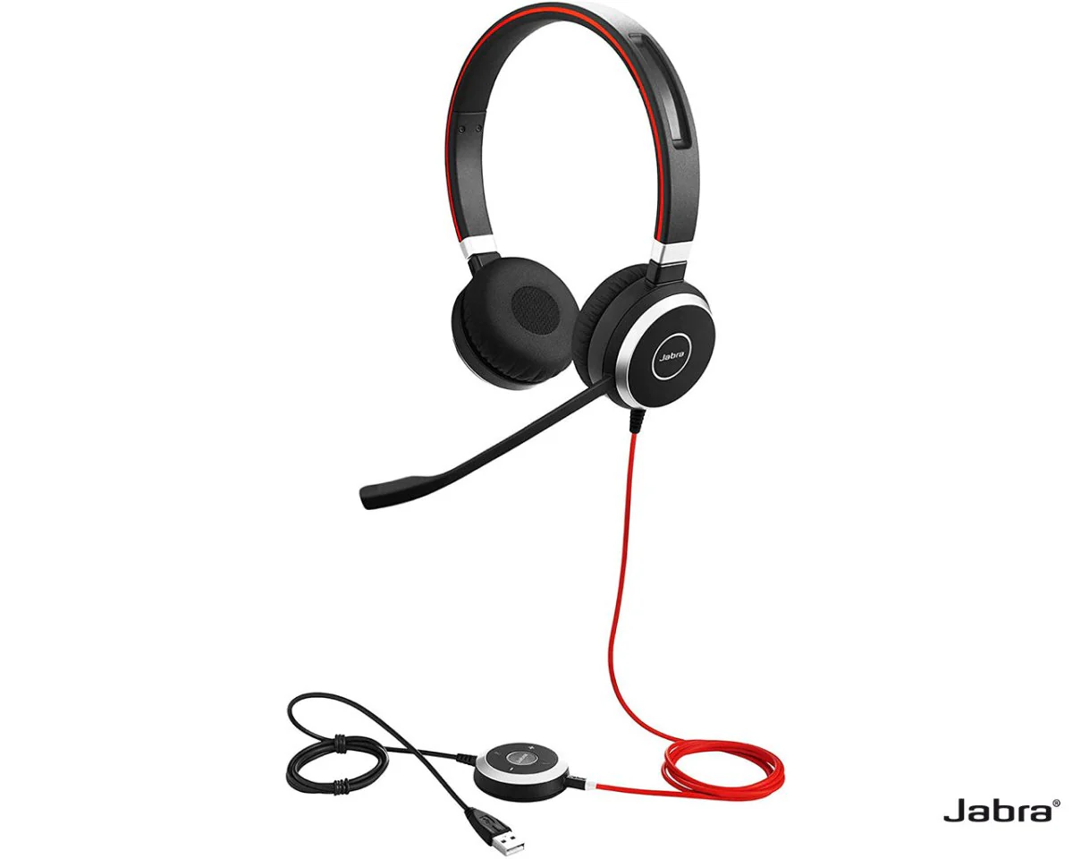 Jabra Evolve 40 UC Stereo Wired Headset - Black