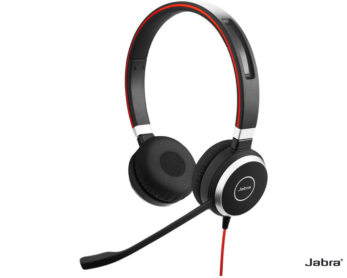 Jabra Evolve 40 UC Stereo Wired Headset - Black - Image 2