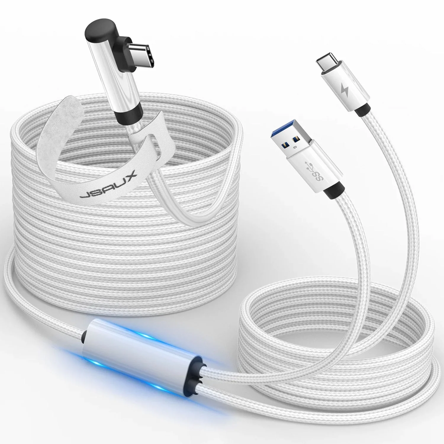 JSAUX 2-in-1 USB-C Link Cable for Oculus 5M