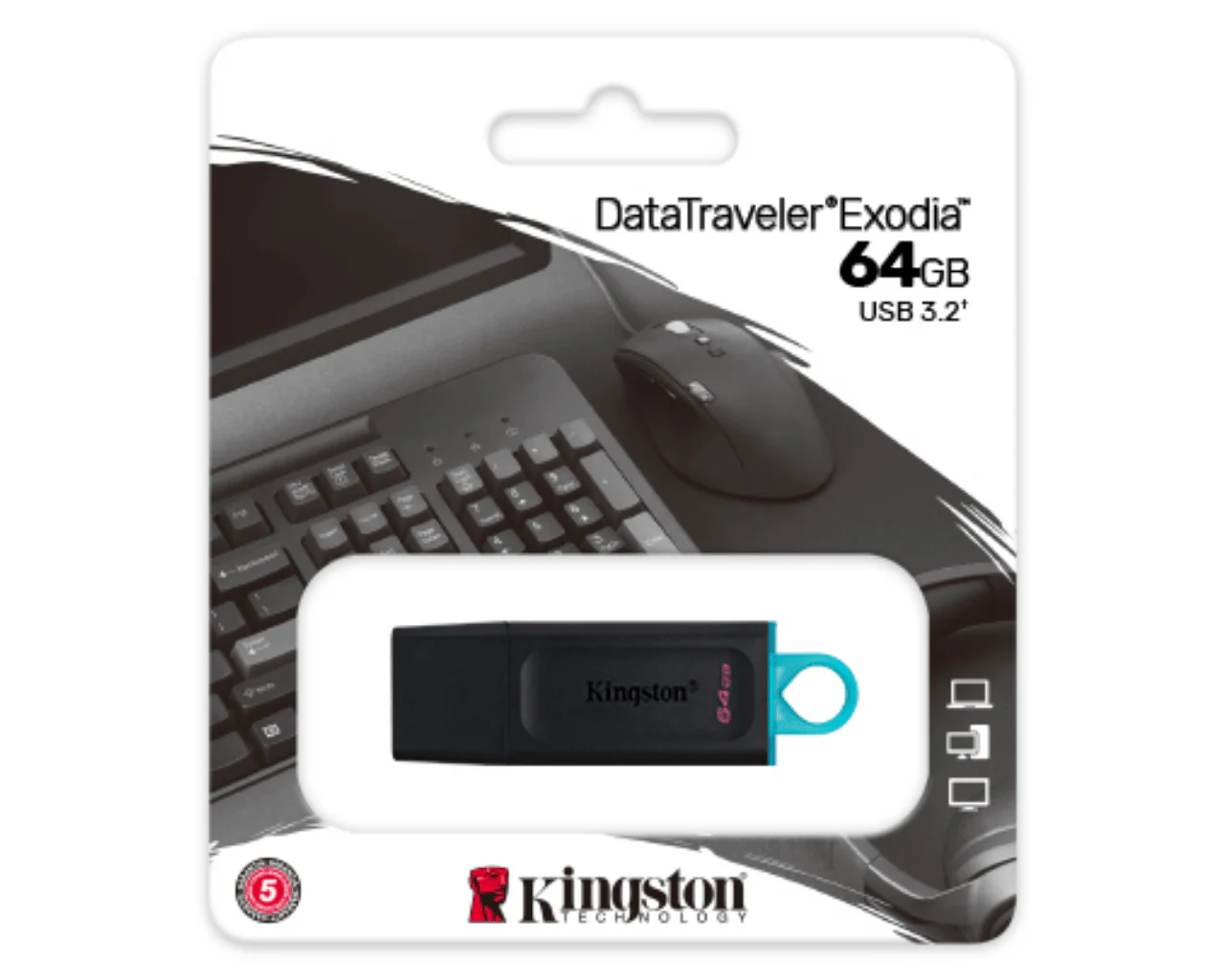 Kingston DataTraveler Exodia 3.2 Gen 1 USB Flash Drive - Image 4