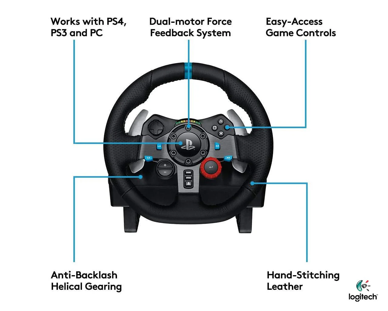 Logitech G29 Gaming Racing Wheel - Image 2