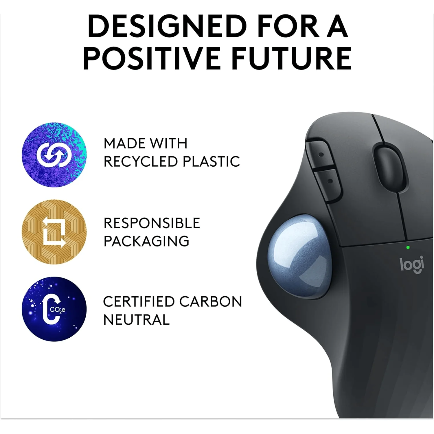 Logitech Ergo M575 Wireless Trackball Mouse - Image 3