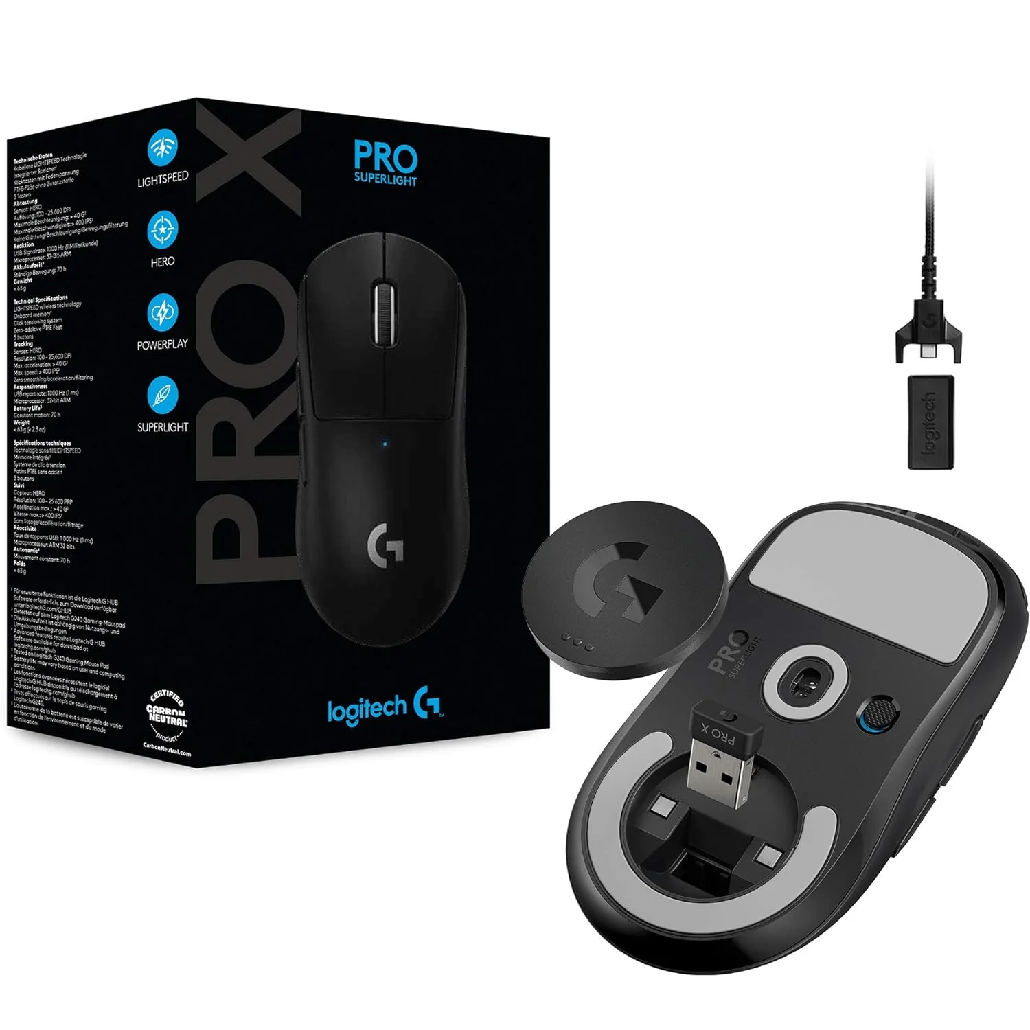 Logitech G Pro Super Light Wireless Mouse - Image 3