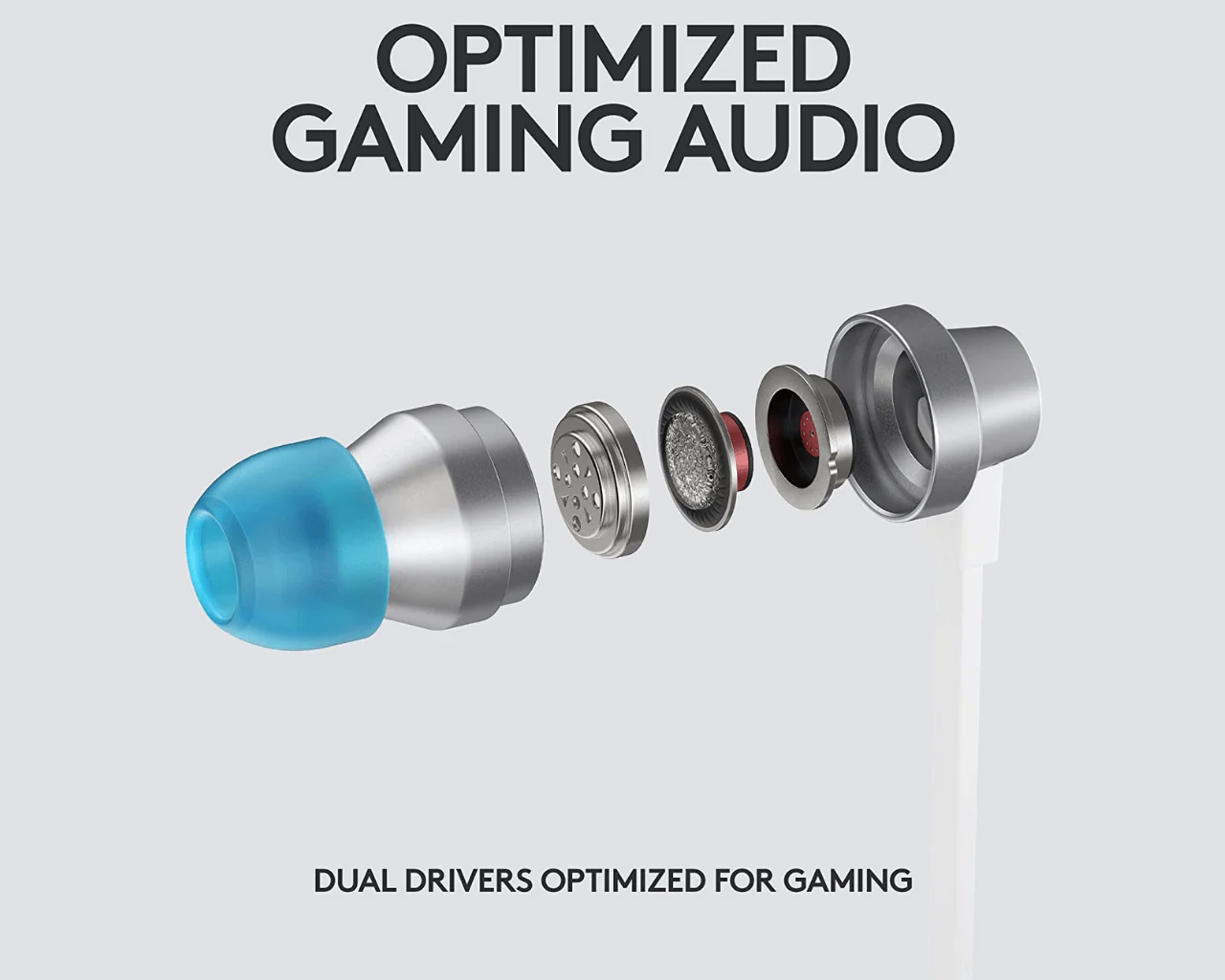 Logitech G333 Gaming Wired Earphones - Image 3