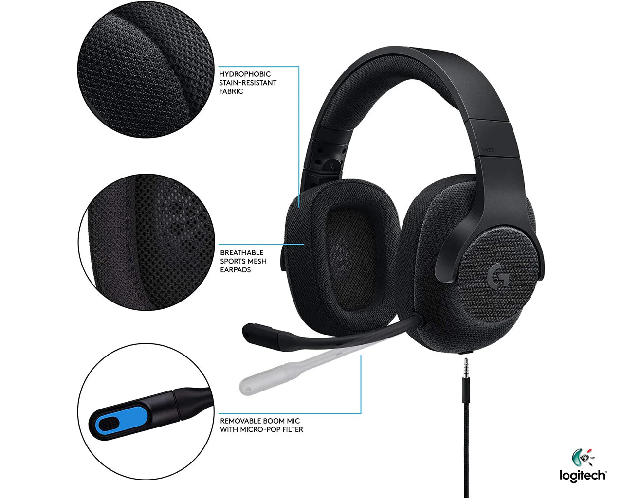 Logitech G433 Wired Gaming Headset - Image 5