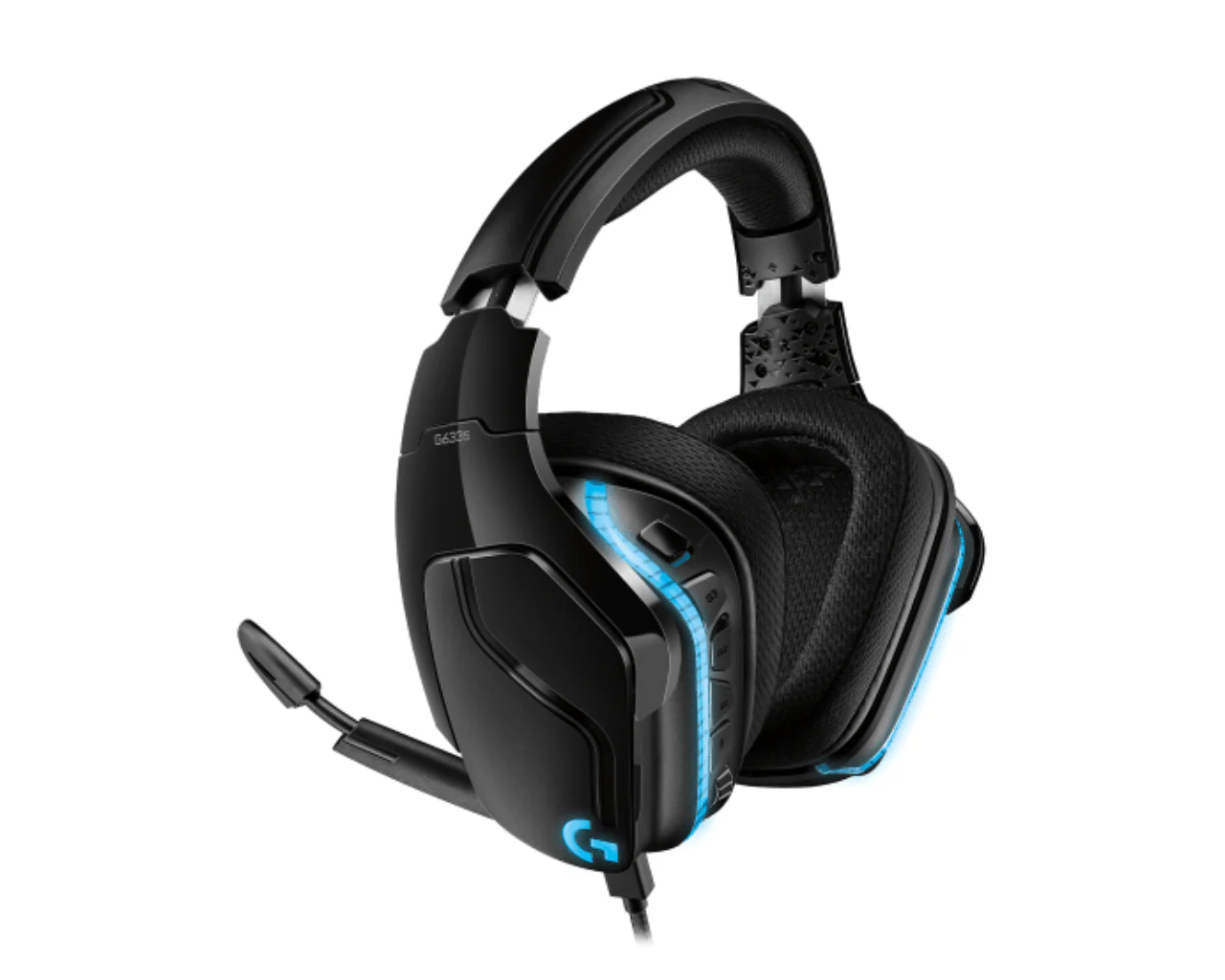 Logitech G633s Wired 7.1 Lightsync Gaming Headset Black - Image 2