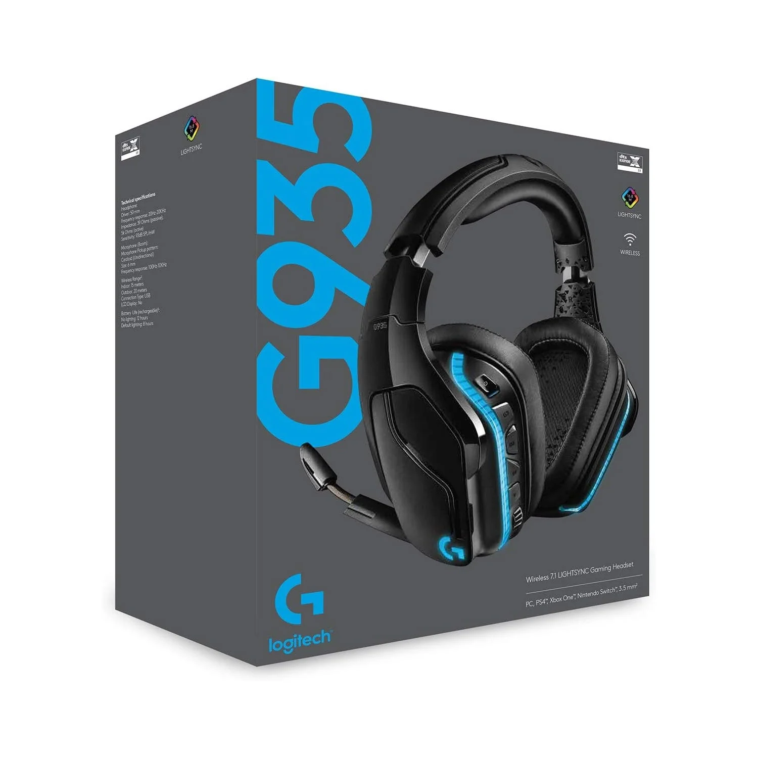 Logitech G935 Wireless 7.1 Light Sync Gaming Headphones - Image 4