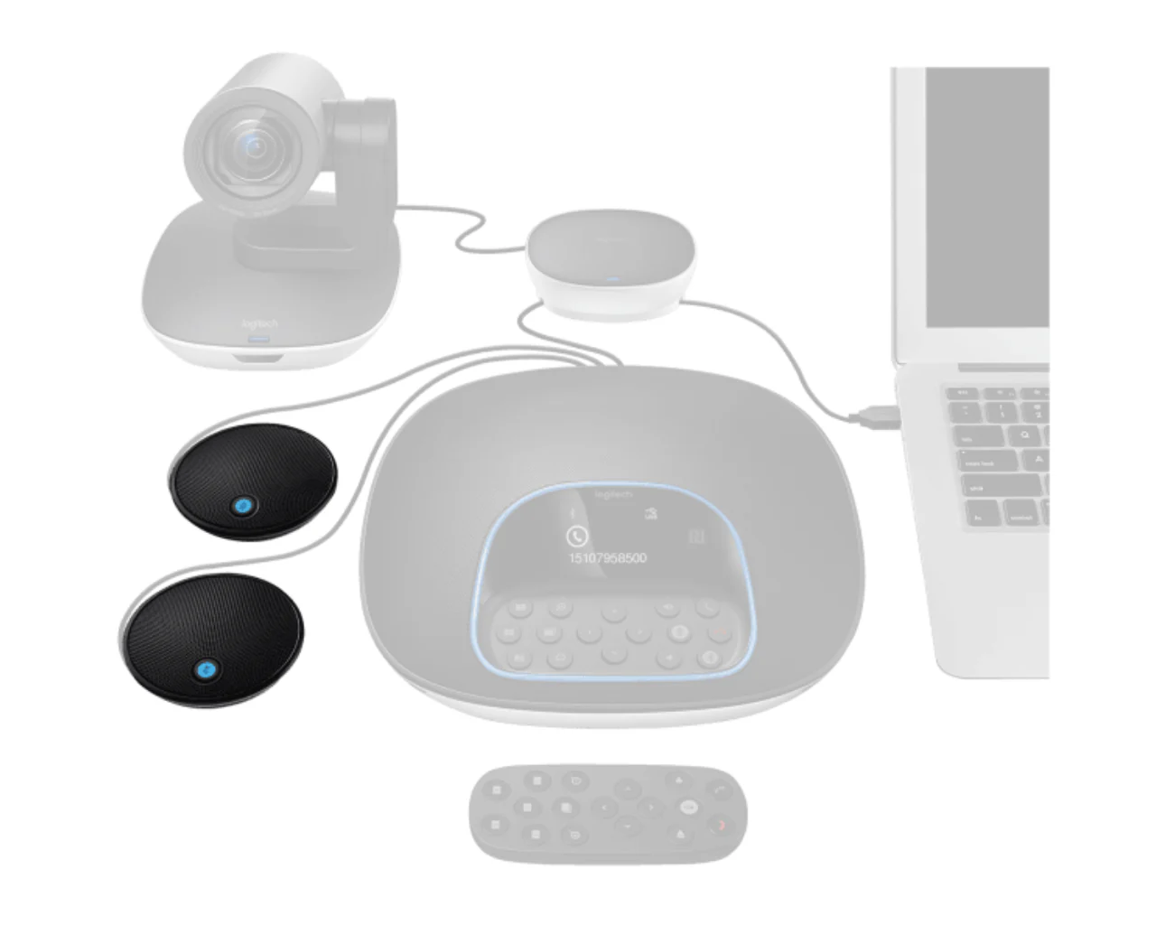 Logitech Group Expansion Microphones for Video and Audio Conferencing - Image 2