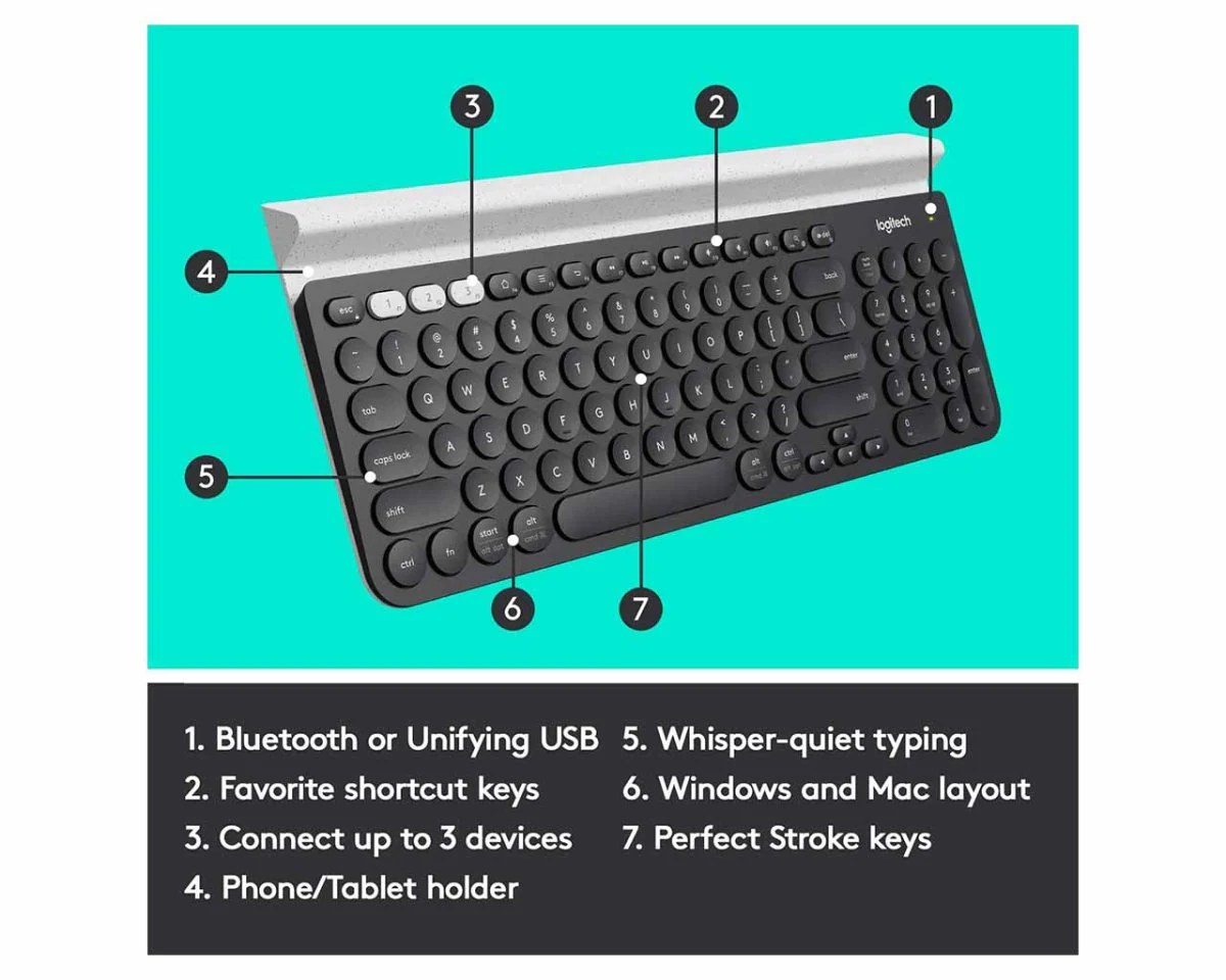 Logitech K780 Multi-Device Wireless Keyboard - Image 5