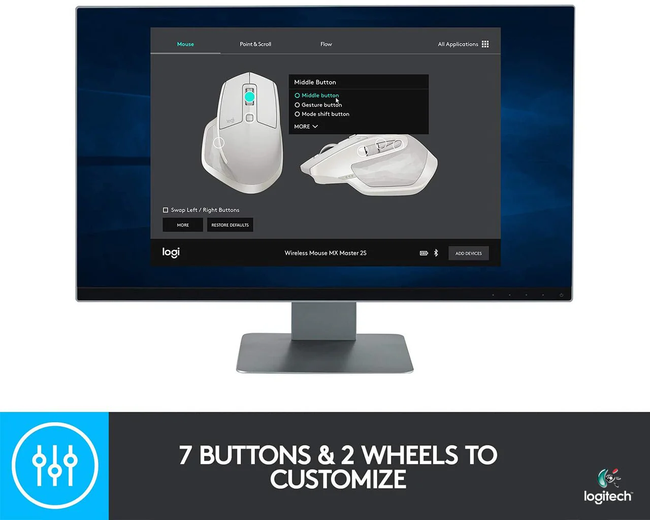 Logitech MX Master 2S Wireless Mouse - Image 6