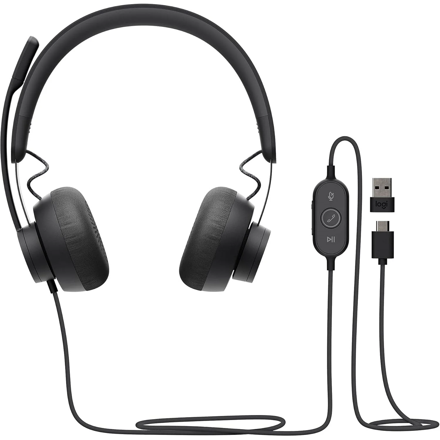 Logitech Zone Wired Headphones UC Black - Image 3