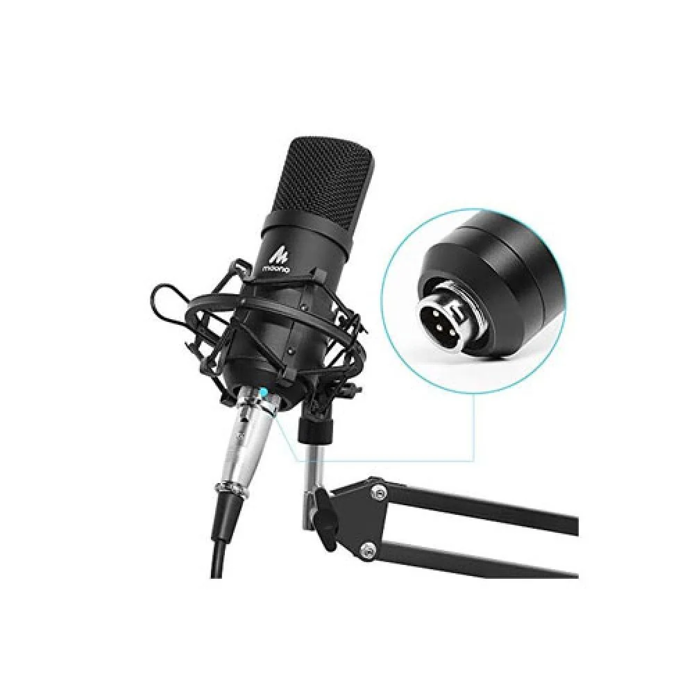 Maono AU-A03 Condenser Podcasting Microphone Kit Black - Image 2