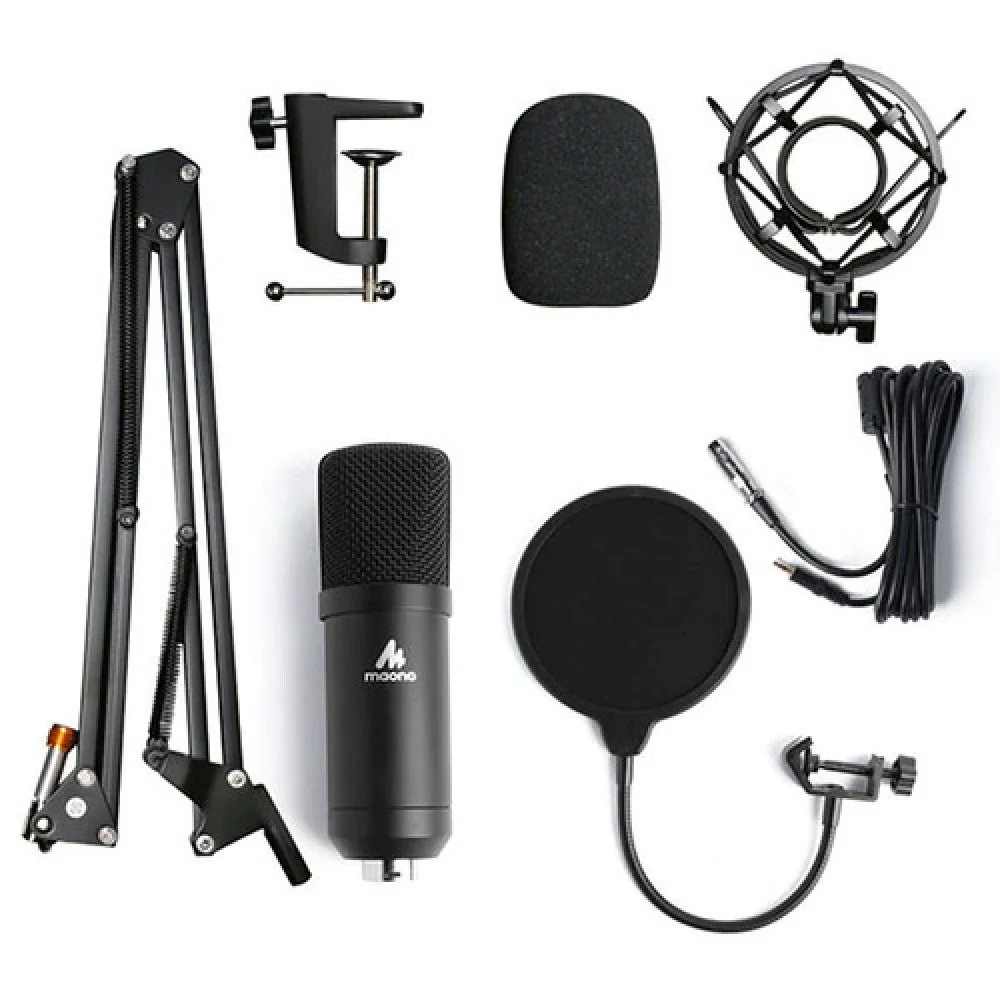 Maono AU-A03 Condenser Podcasting Microphone Kit Black - Image 3