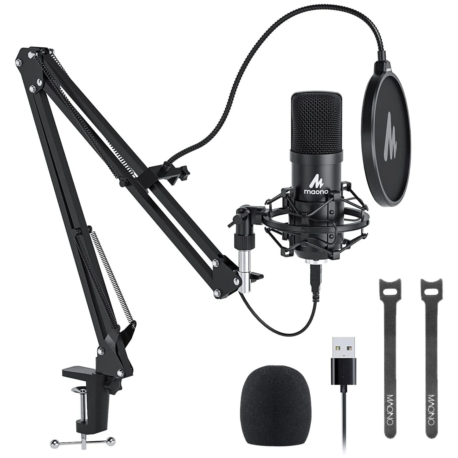 Maono AU-A04 Podcasting Microphone Kit Black - Image 2