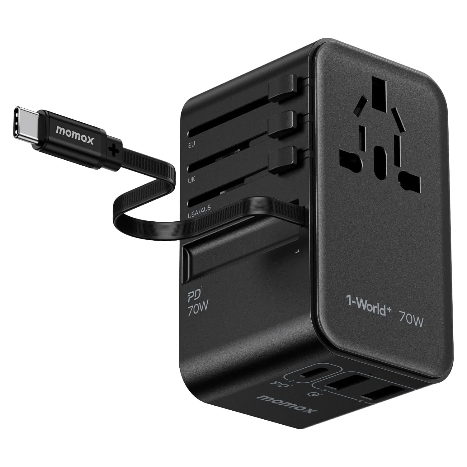 Momax 1-World + Universal Travel Adapter 70W