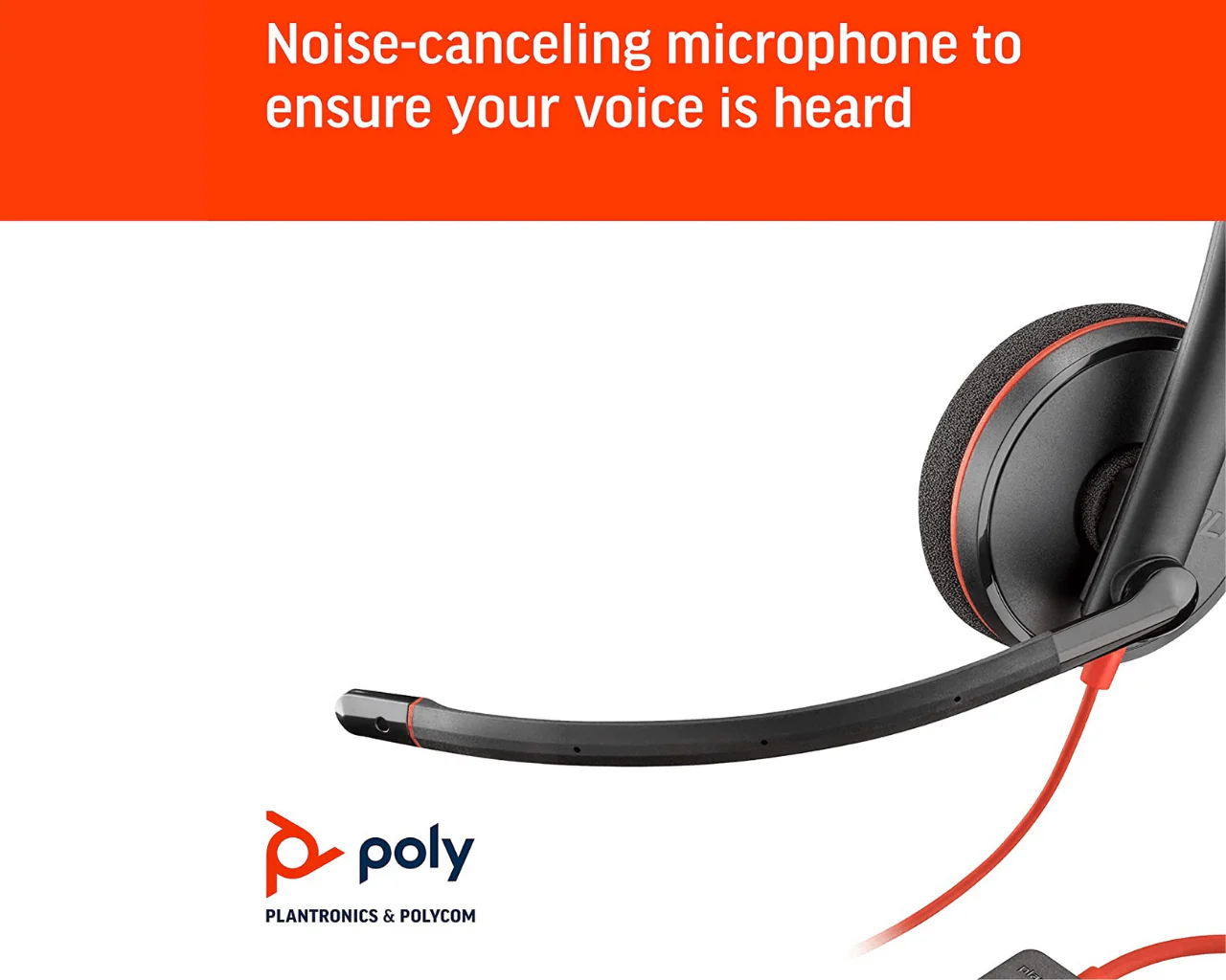 Plantronics Blackwire C3210 Wired Single Ear USB Headset - Image 4