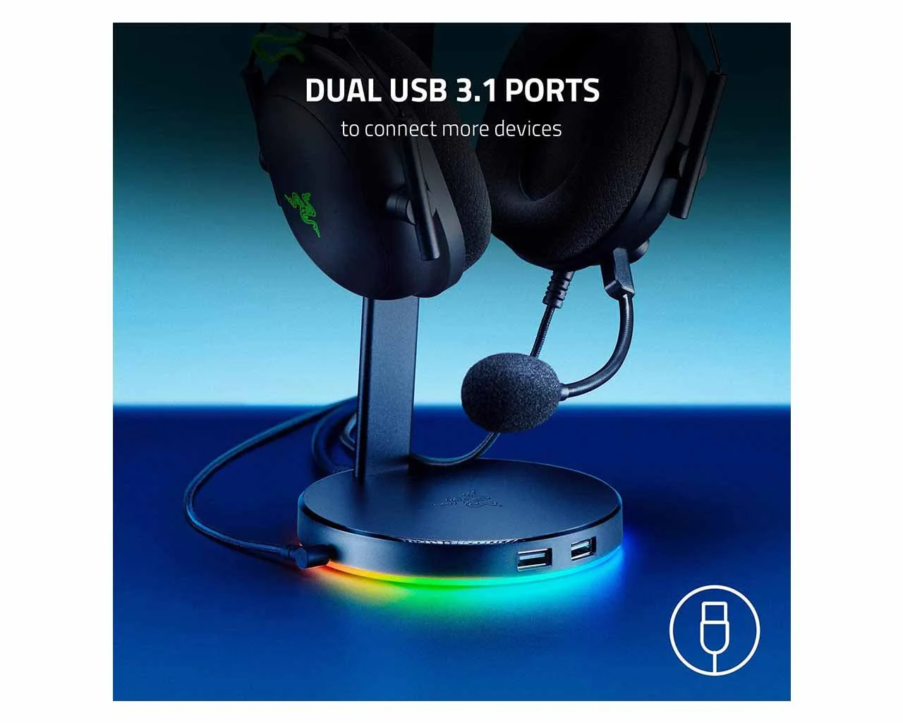 Razer Base Station V2 Chroma Headset Stand - Image 5