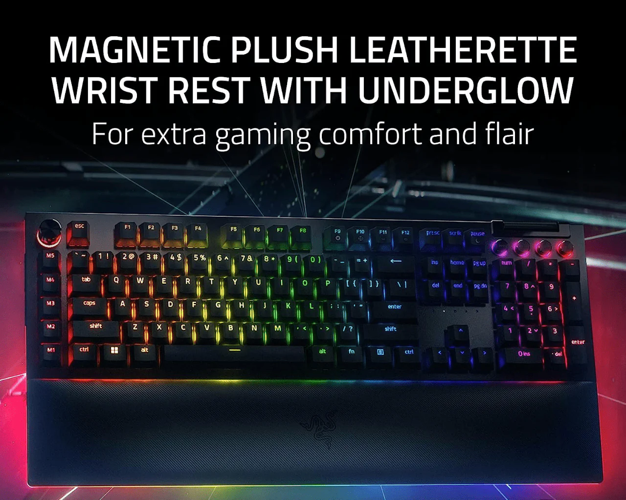 Razer Blackwidow V4 Pro Mechanical Gaming Keyboard Green Switches - Image 2