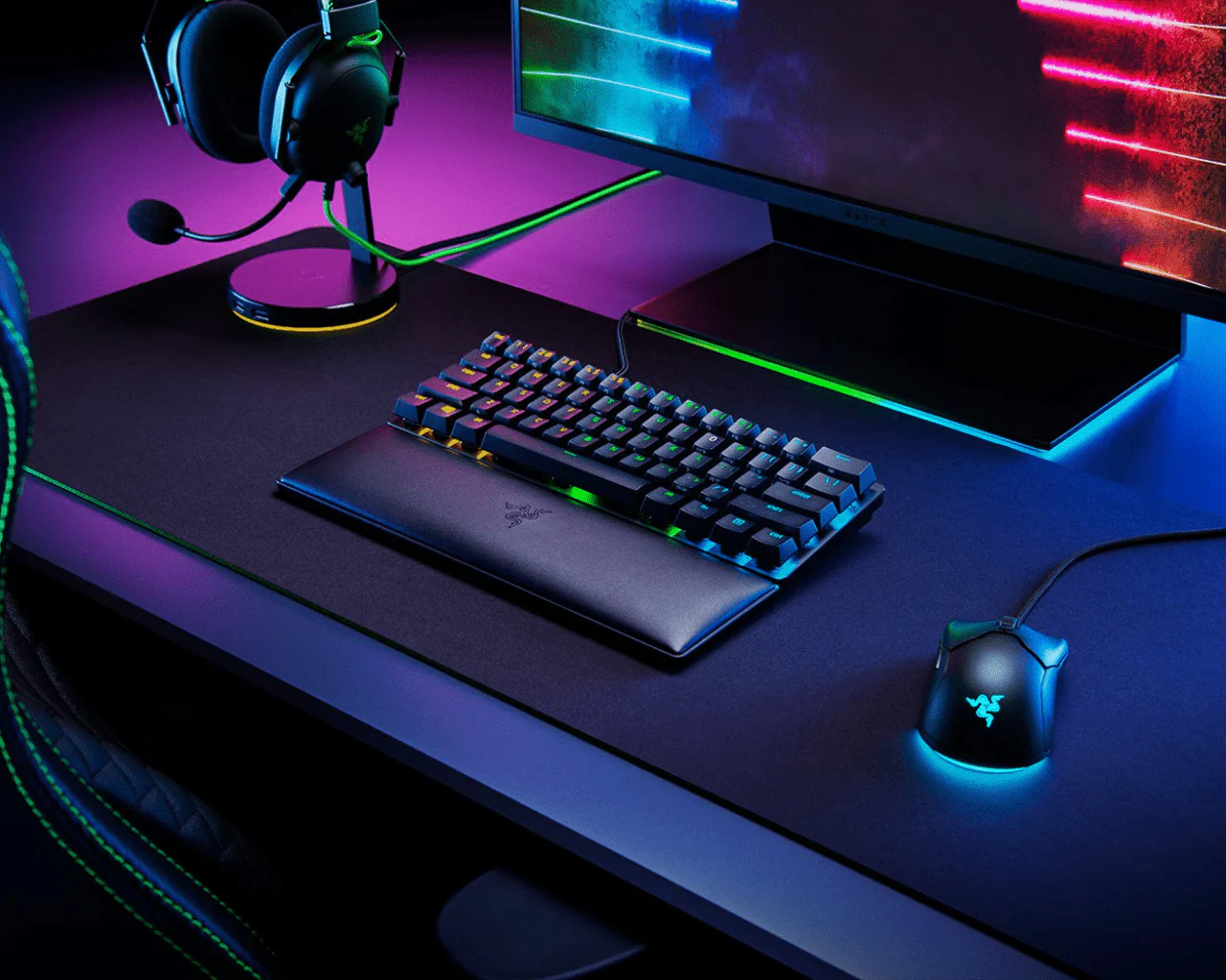 Razer Ergonomic Wrist Rest Keyboard Accessory - Image 3