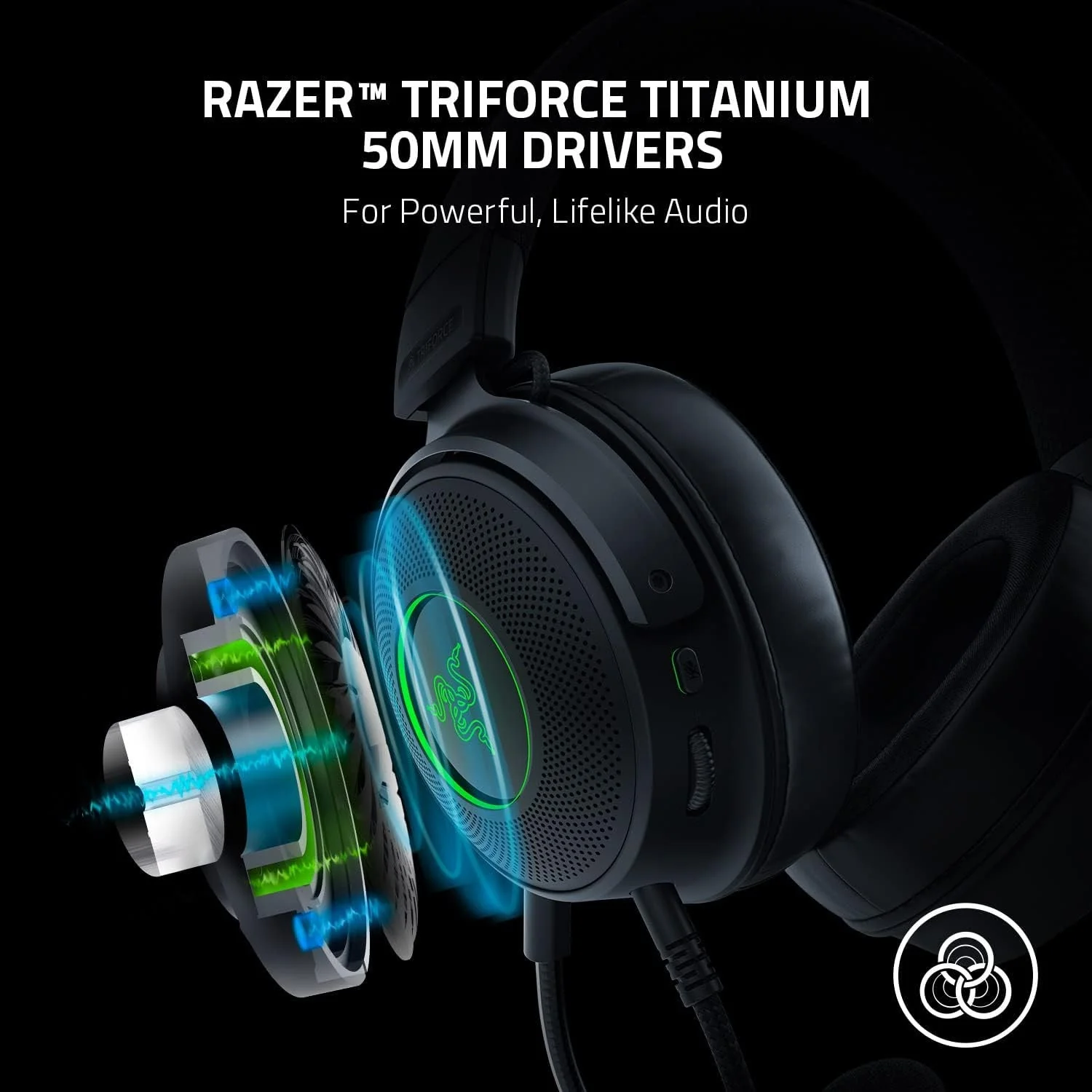 Razer Kraken V3 Wired USB Headphones - Image 3