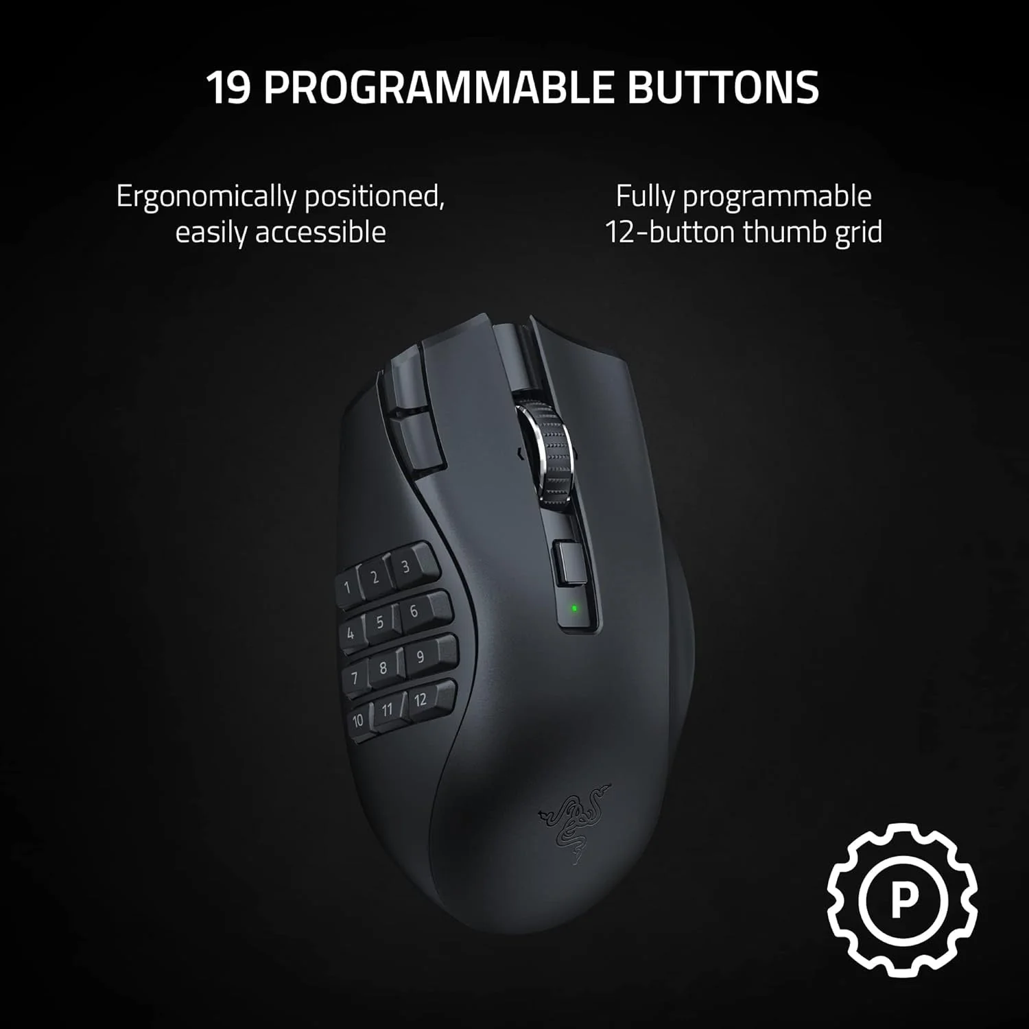 Razer Naga V2 Hyperspeed Wireless MMO Mouse - Image 3